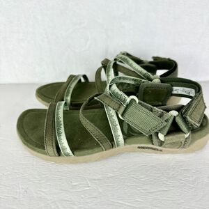 Merrell Women's Terran 3 Cush Lattice Sandal Size 7 Olive NWT Hiking Outdoor